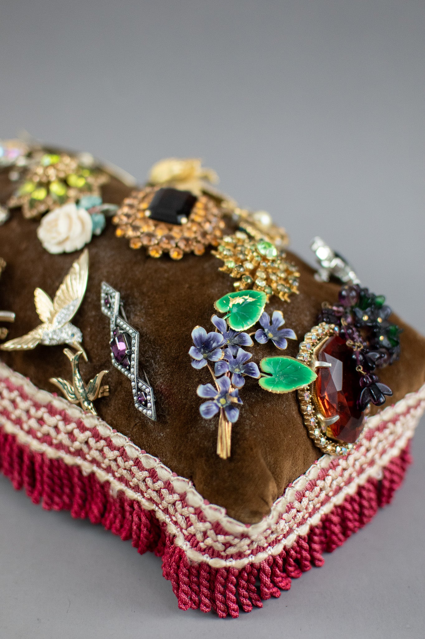 Antique 19th Century Victorian Broach Pin Cushion