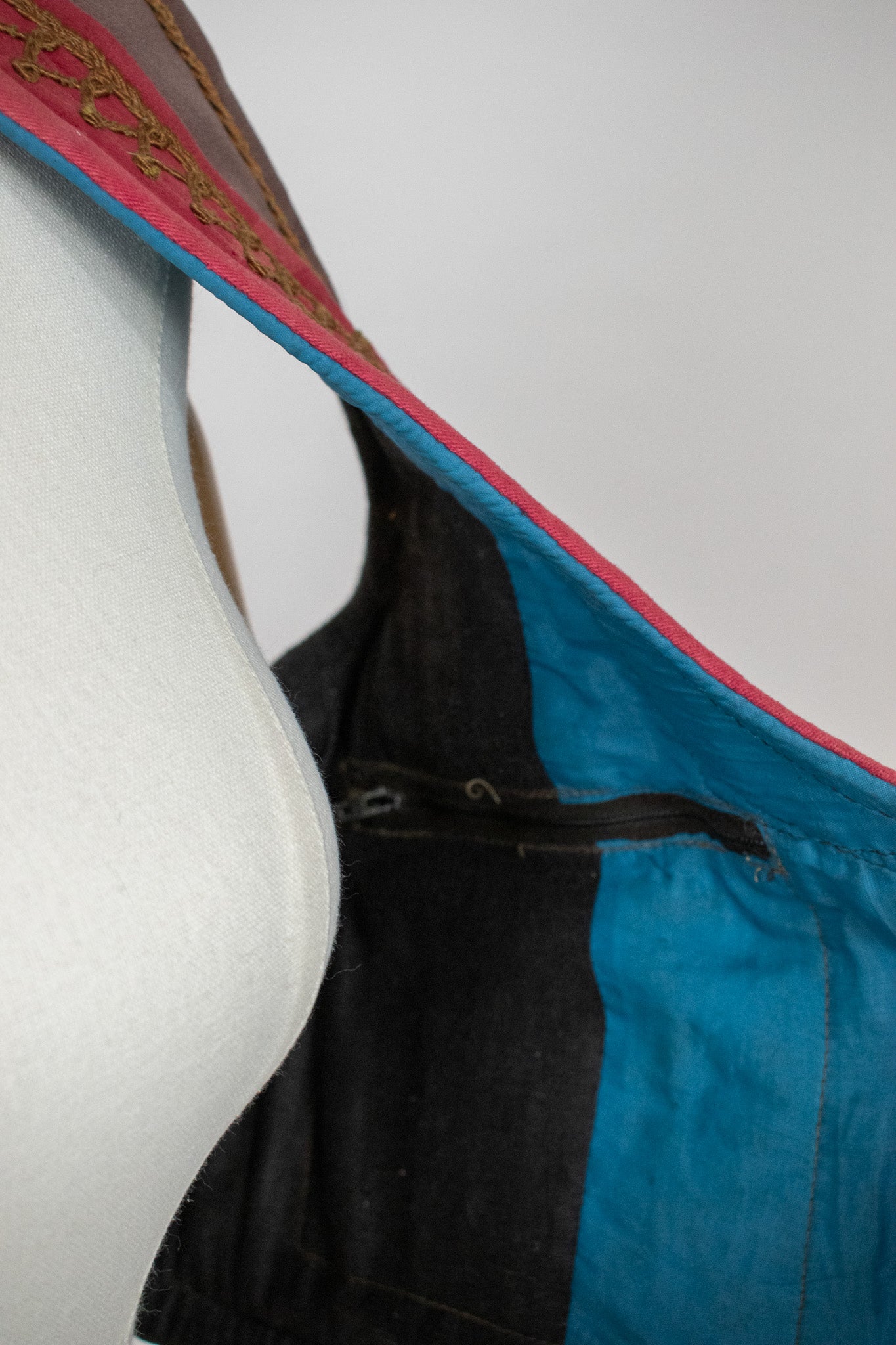 Vintage Afghan Ottoman 1960s Embroidered Vest Waistcoat