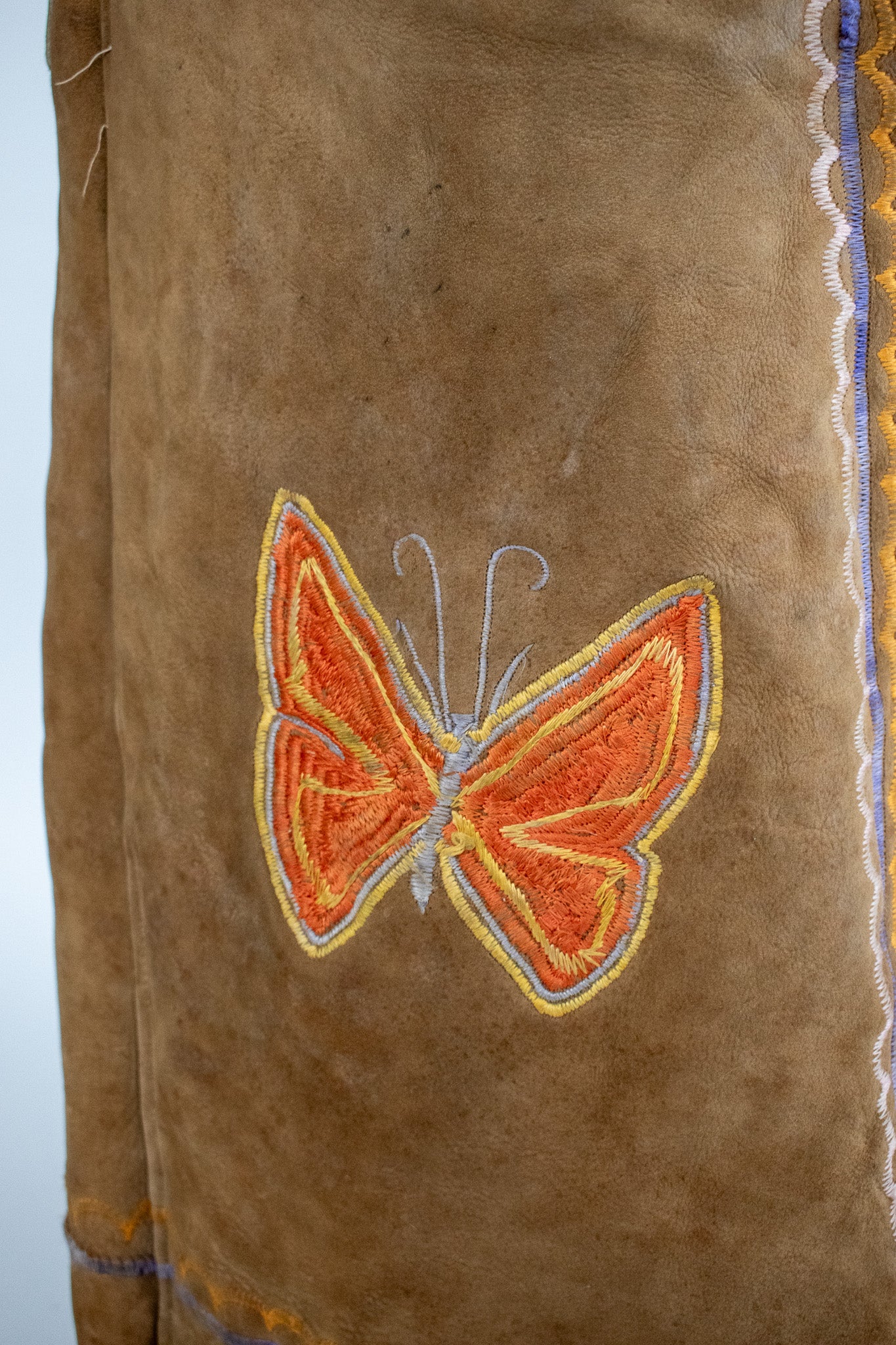 Rare Vintage 1960's Butterfly Silk Embroidered Afghan Coat