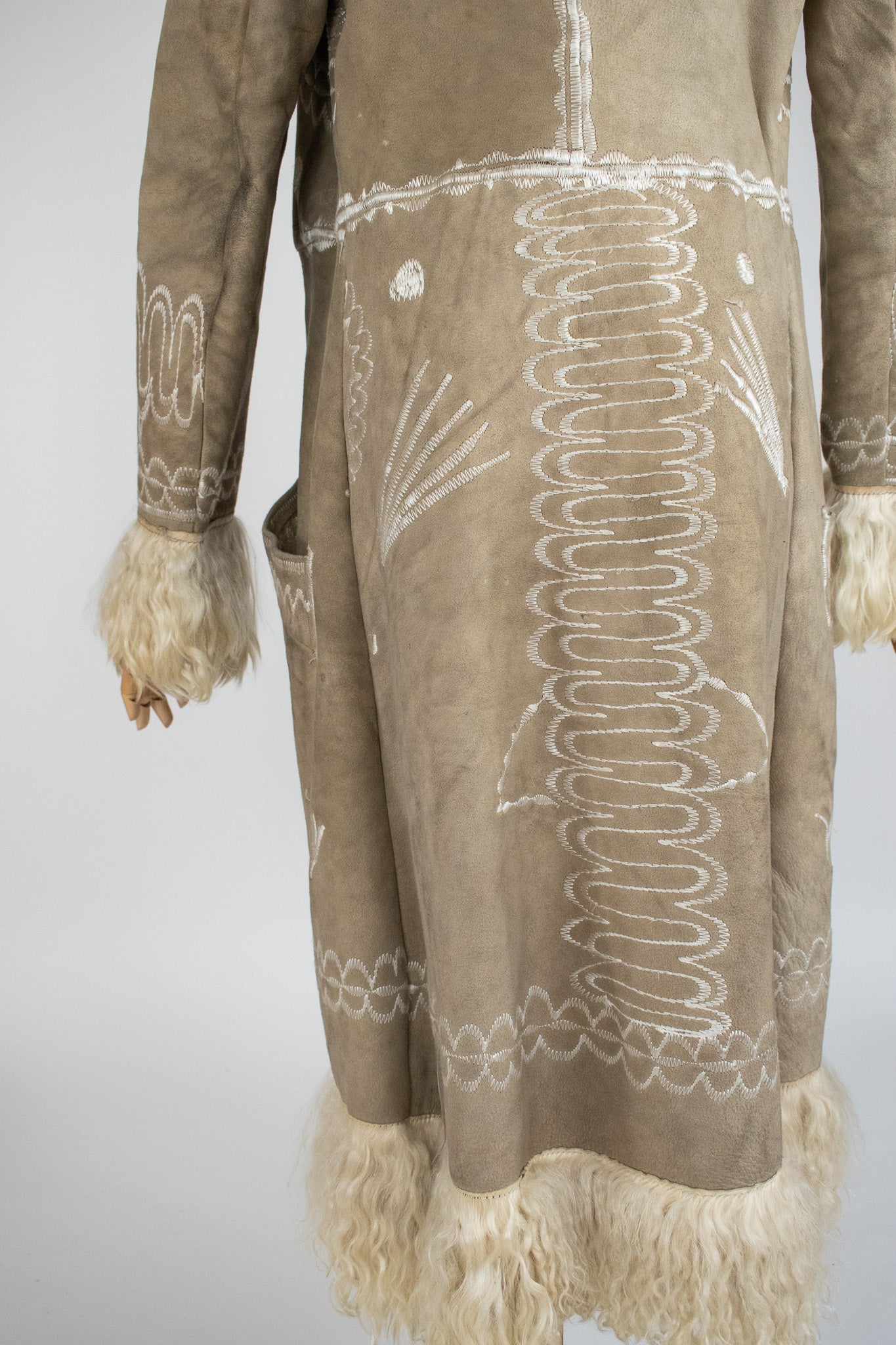 Vintage 1960's Silk Embroidered Afghan Coat