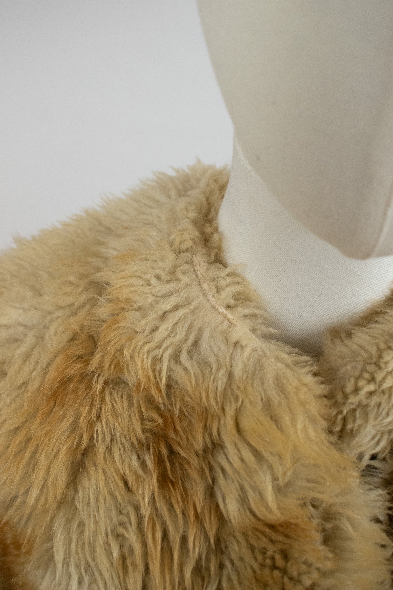 Vintage 1950's Sheepskin Fleece Teddy Coat
